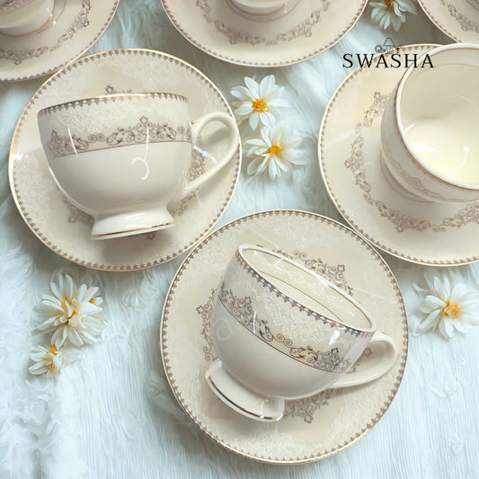 Swasha Premium Crockery Cup Saucer Set