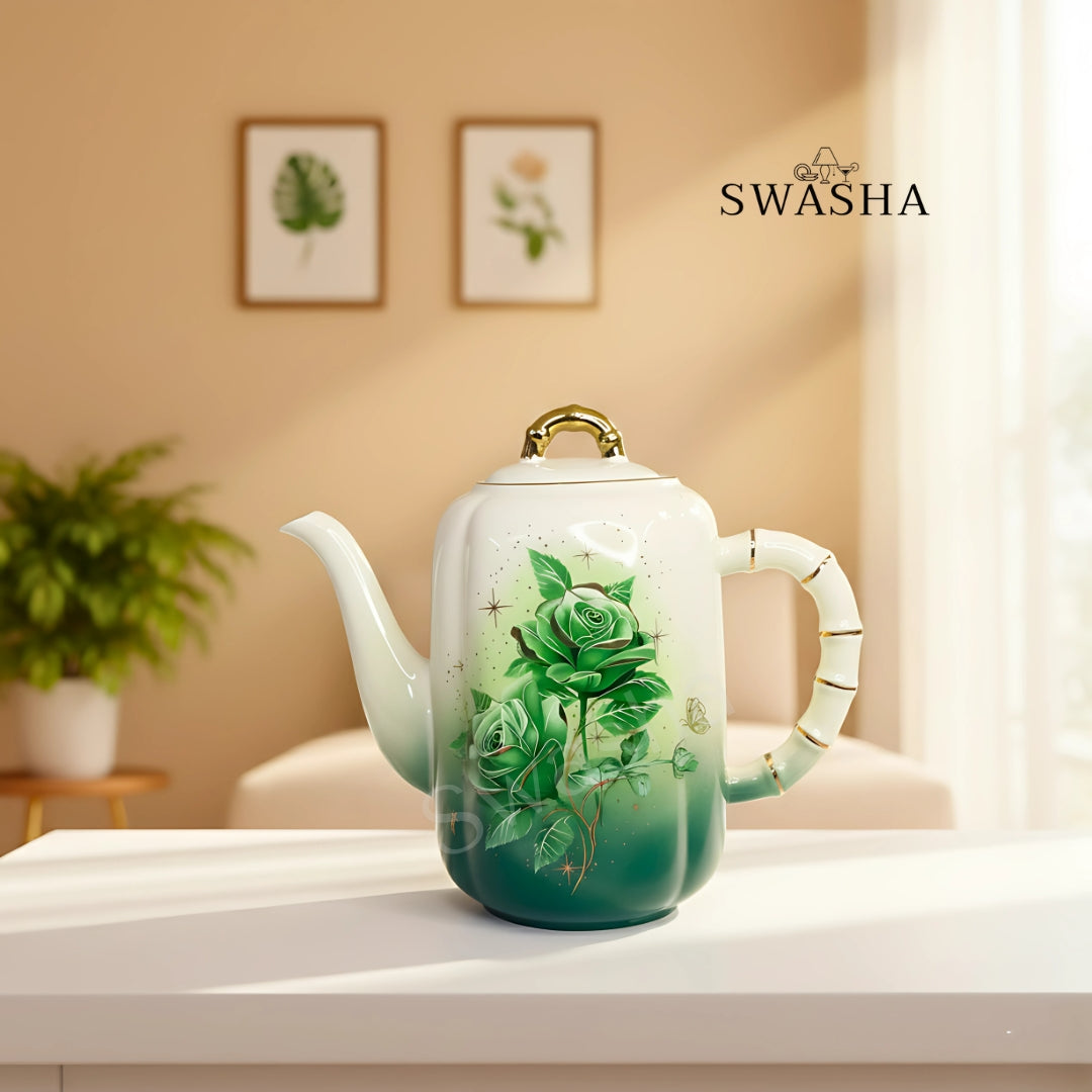 Revolving Floral Porcelain Tea Set