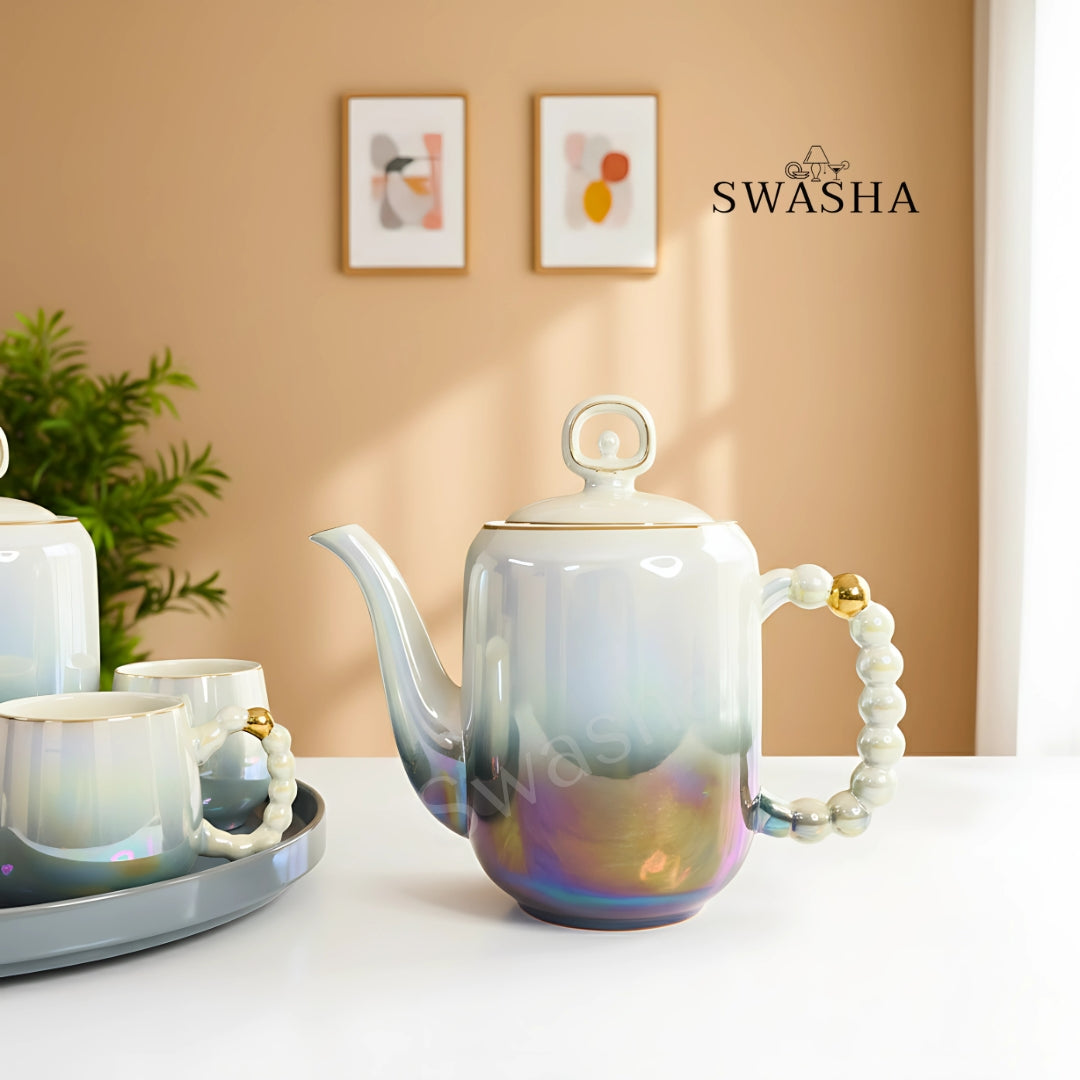 Luxury Porcelain Revolving Tea Set
