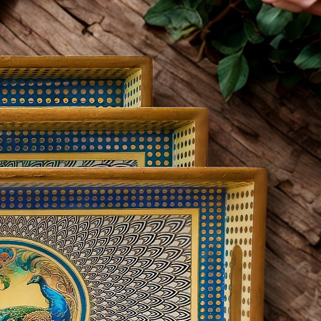 MDF Serving Tray Set of 3