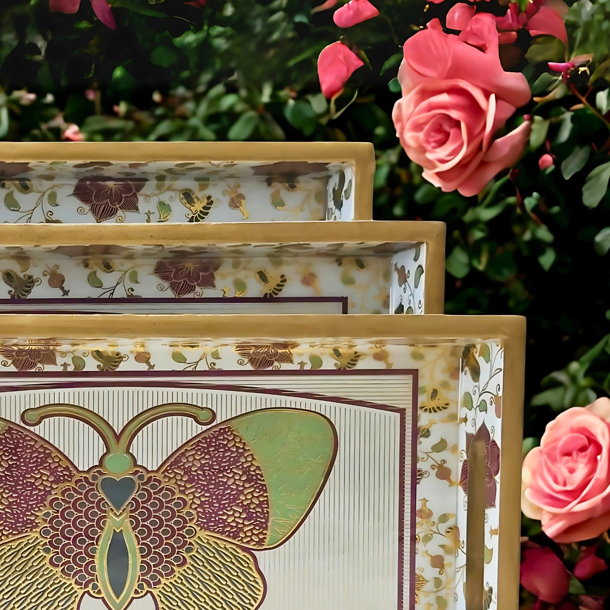 MDF Serving Tray Set of 3