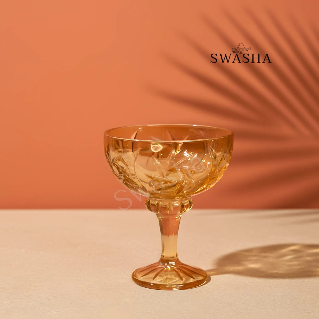 Modern Ceramic Dessert Cup Set with Serving Tray