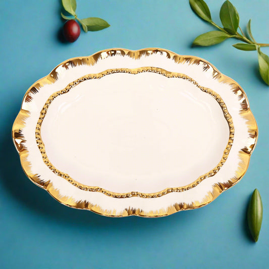 Golden Line Platter Set