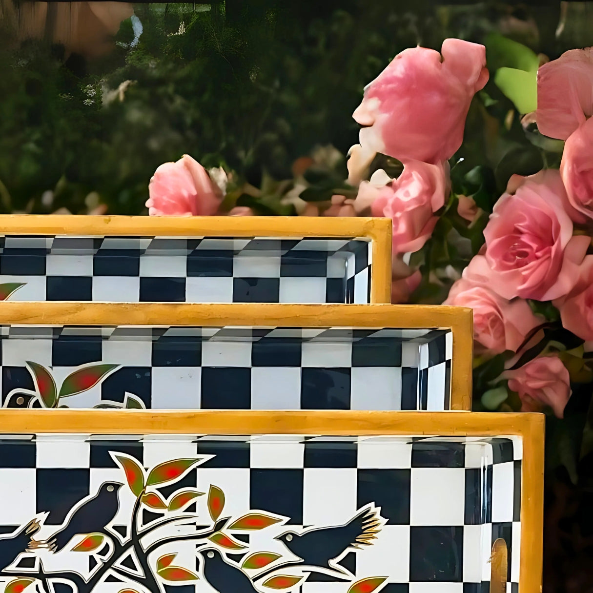 MDF Serving Tray Set of 3