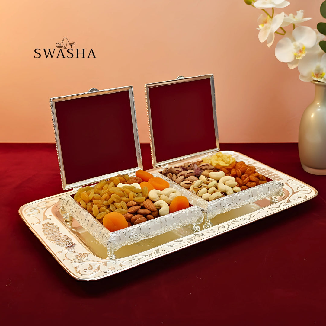 Peacock Design Dry Fruit Server