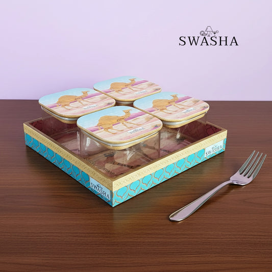 Designer Storage Jars with MDF Tray