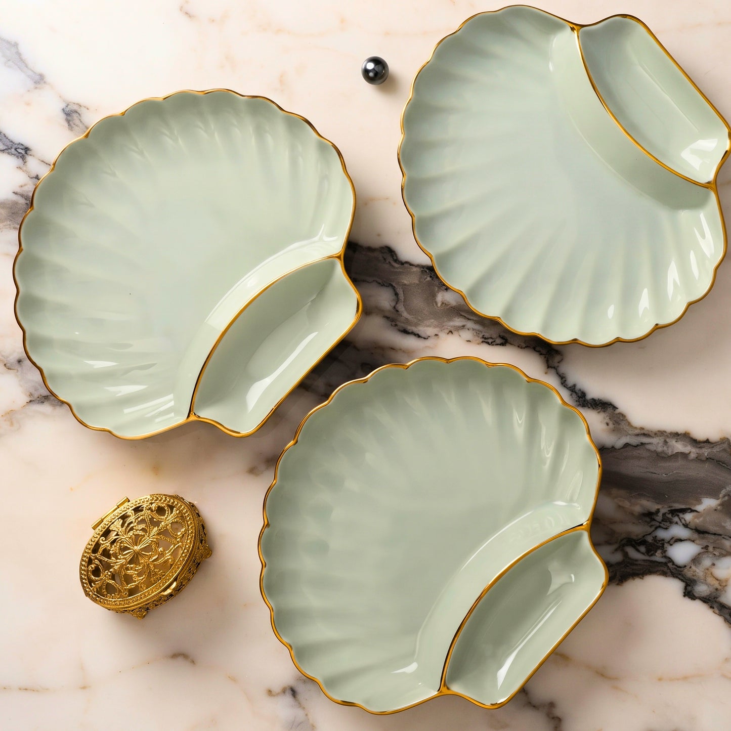Serving Platter - Combo | Swasha Home Decor | Chip Dip Snack Plate