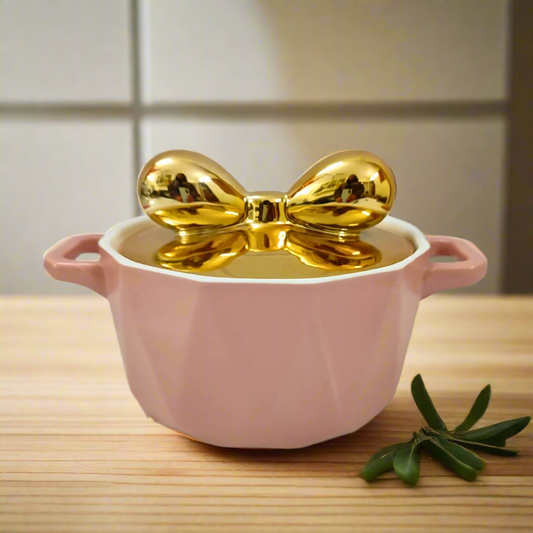 Ceramic Serving Bow Bowl with Lid | Set Of 1 | Multicolor