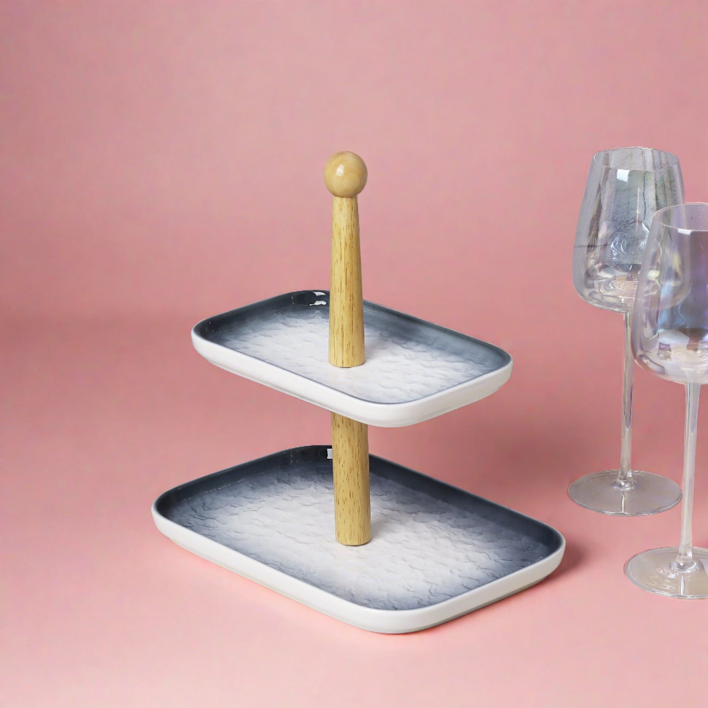 Elevated ceramic dessert/cake stand - a stylish presentation for sweet treats