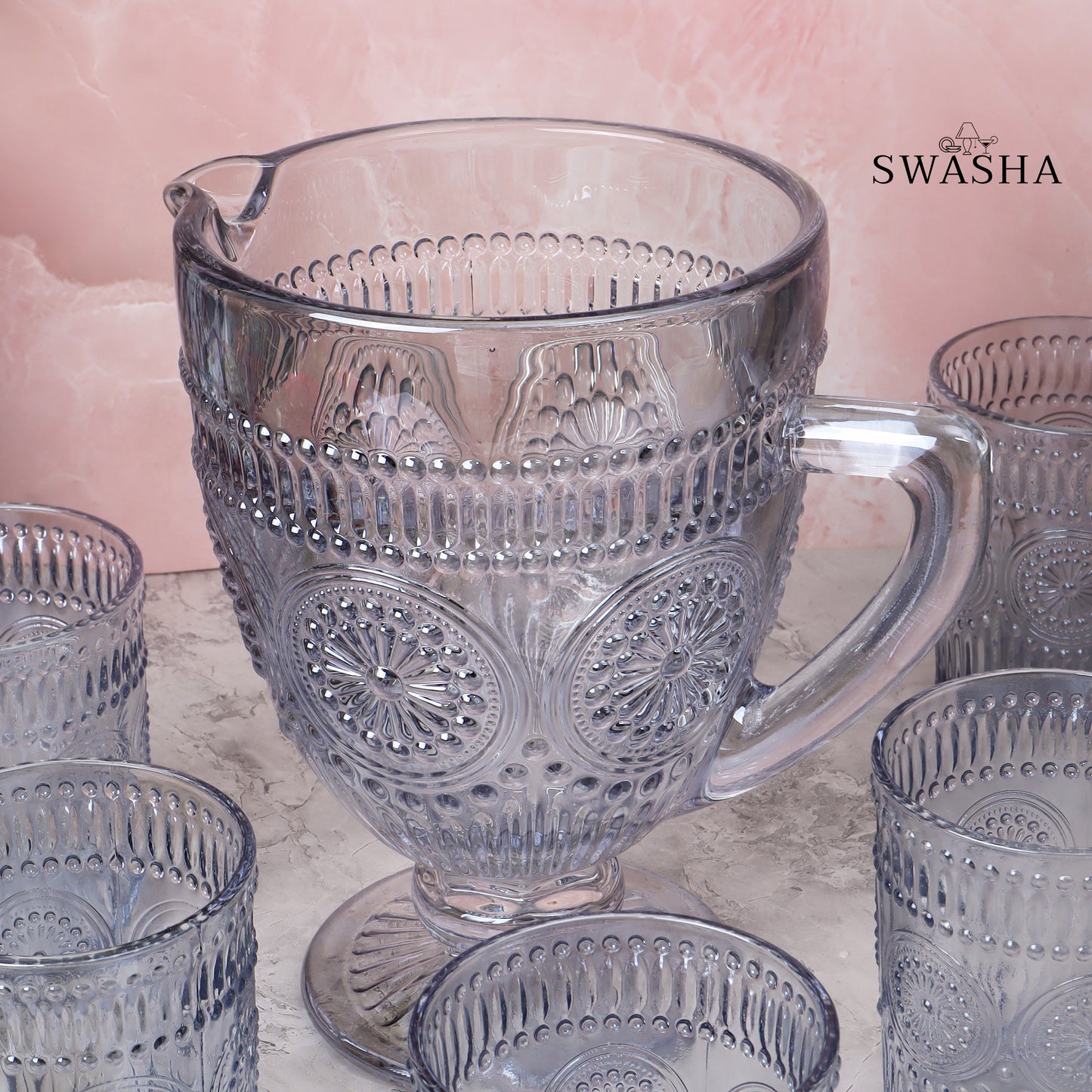 Jug Set by Swasha Home Decor - 6 Glasses & 1 Jug