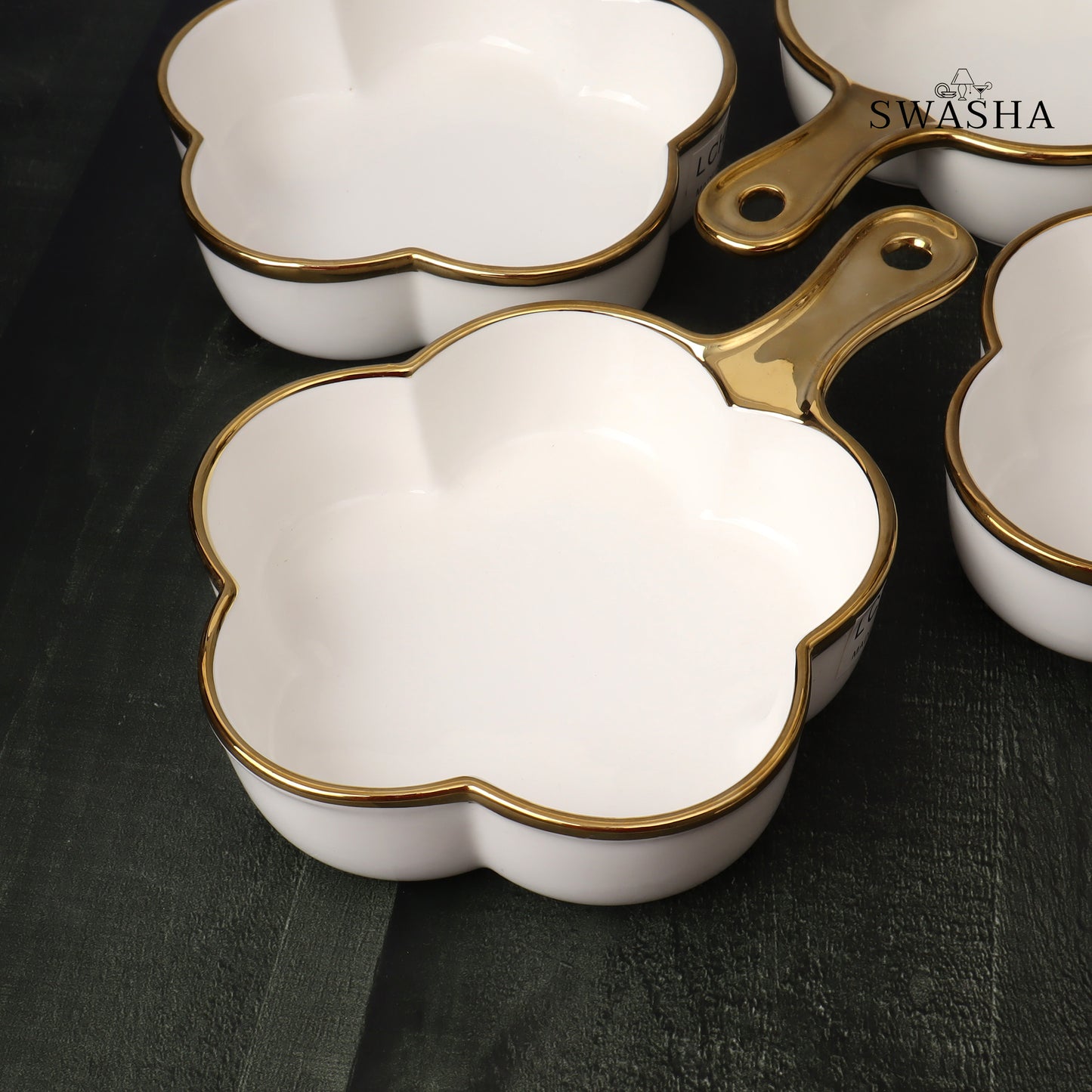 Single Handle Serving Platter - Set of 4