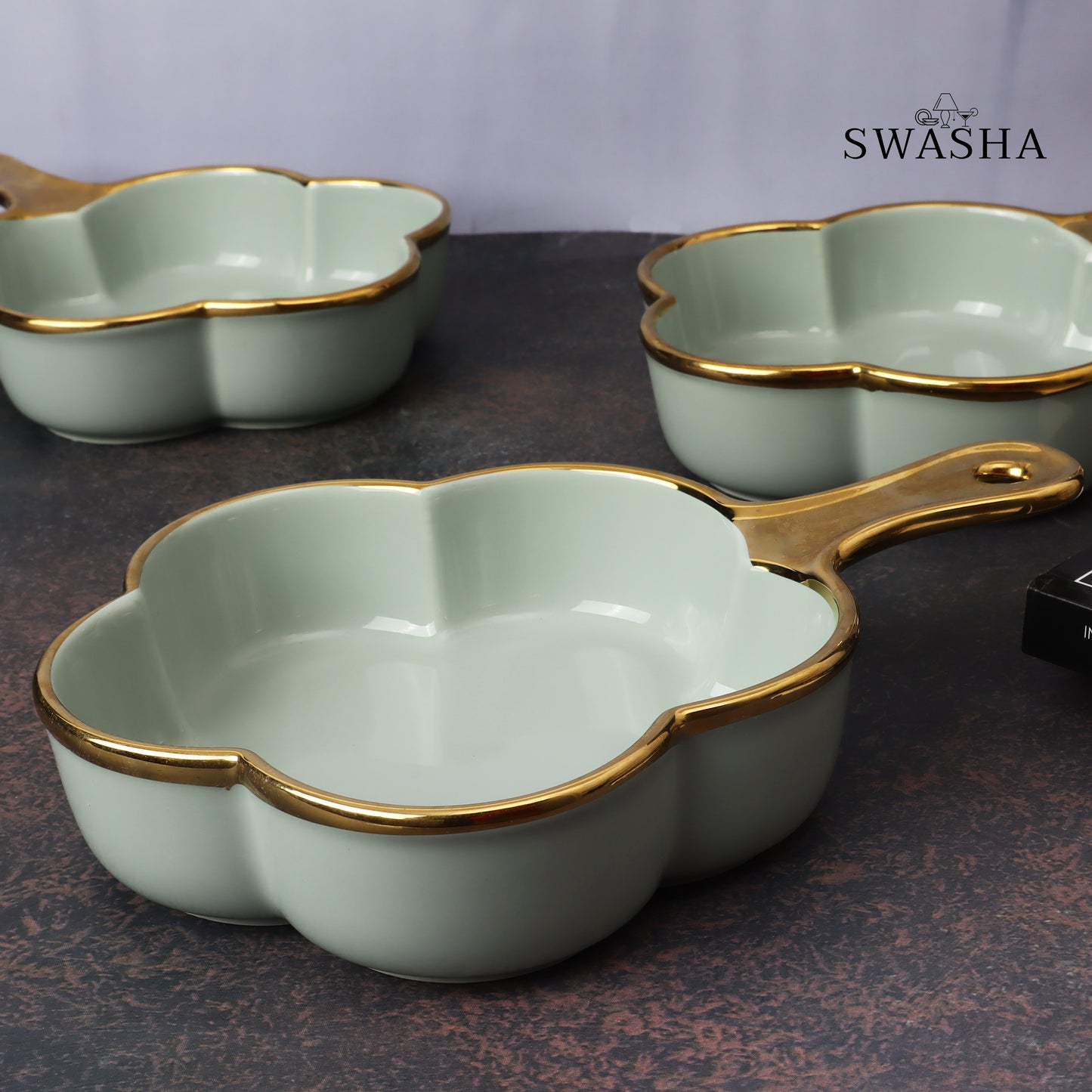 Single Handle Serving Platter - Set of 4