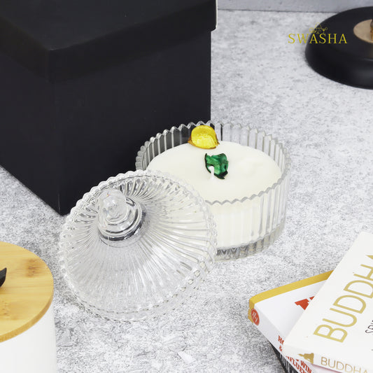 Vanilla Scented Candle With Lid