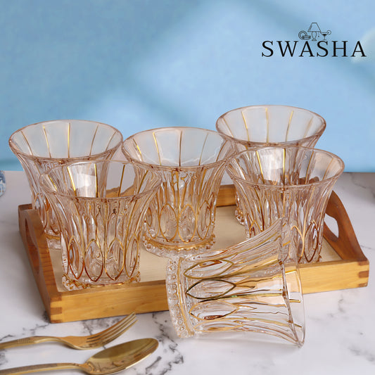 Set of 6 Juice, Water, Whiskey Glasses