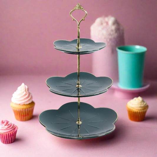 Elevated ceramic dessert/cake stand - a stylish presentation for sweet treats