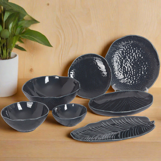 Ceramic snacks set or platter - elegantly crafted for delightful serving experiences