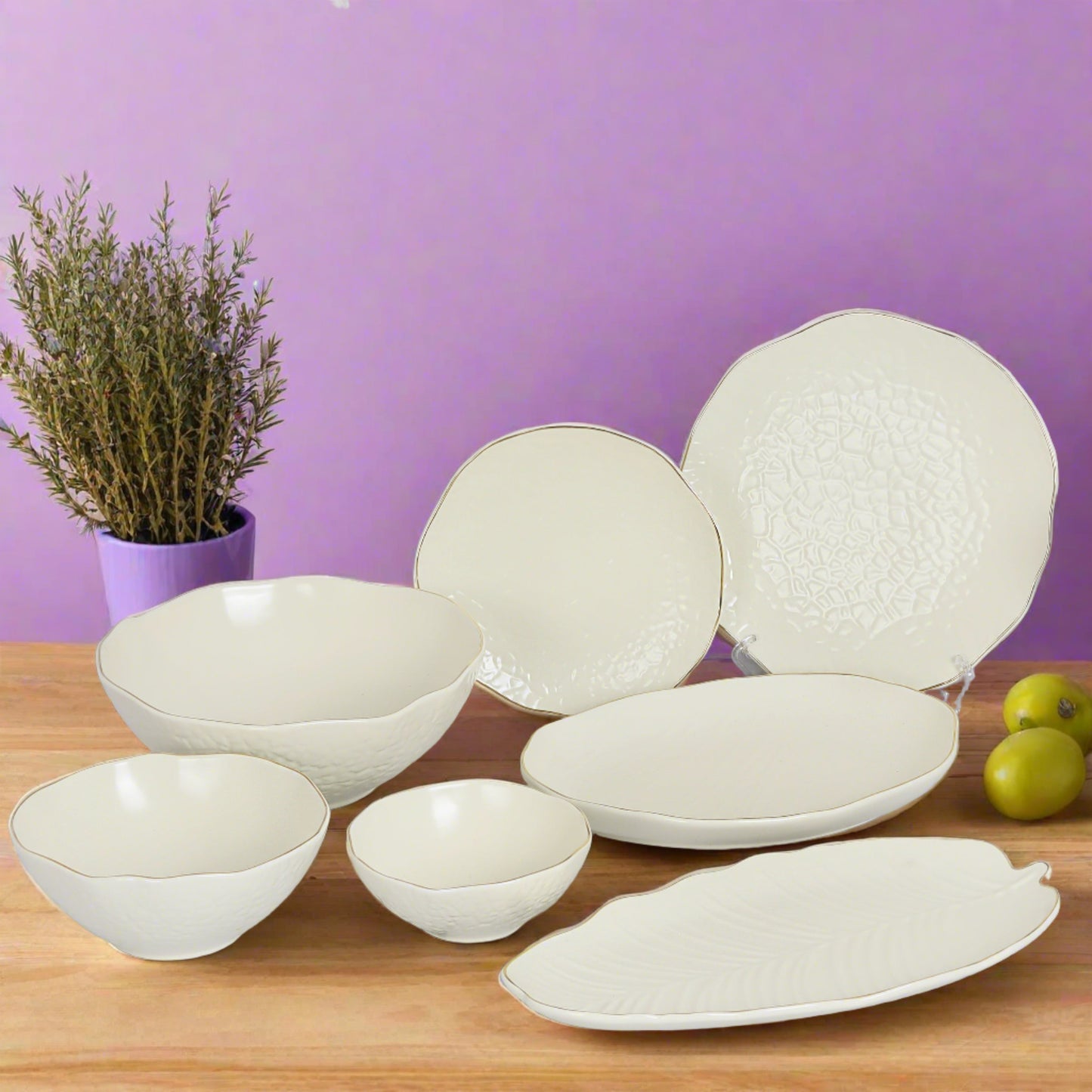 Ceramic snacks set or platter - elegantly crafted for delightful serving experiences