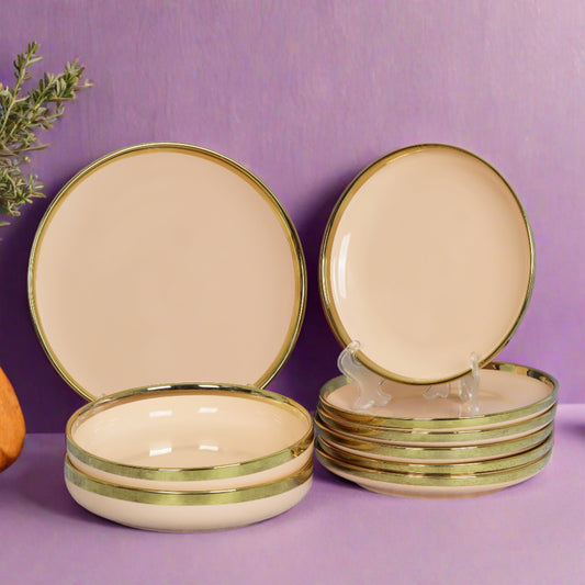Personalized 9-piece ceramic dinner set - elevate dining with your unique touch