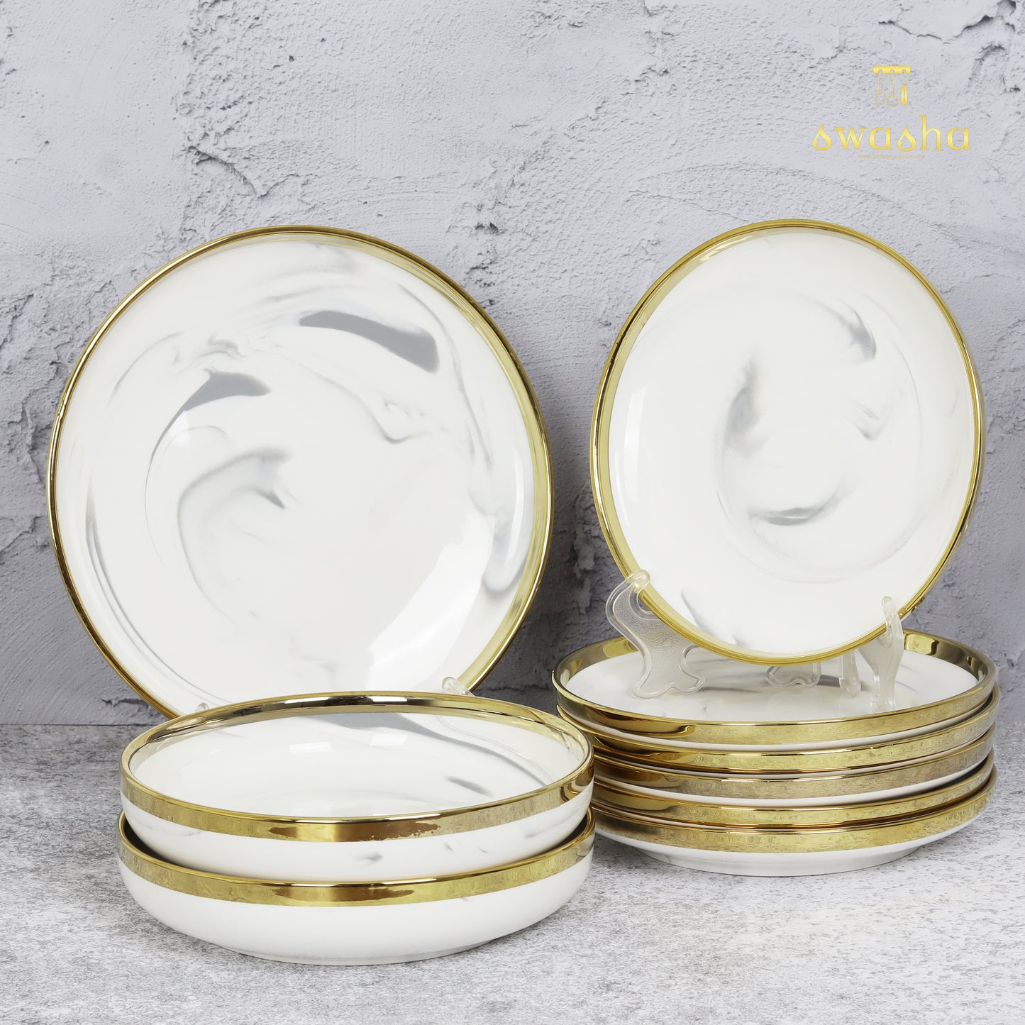 Personalized 9-piece ceramic dinner set - elevate dining with your unique touch