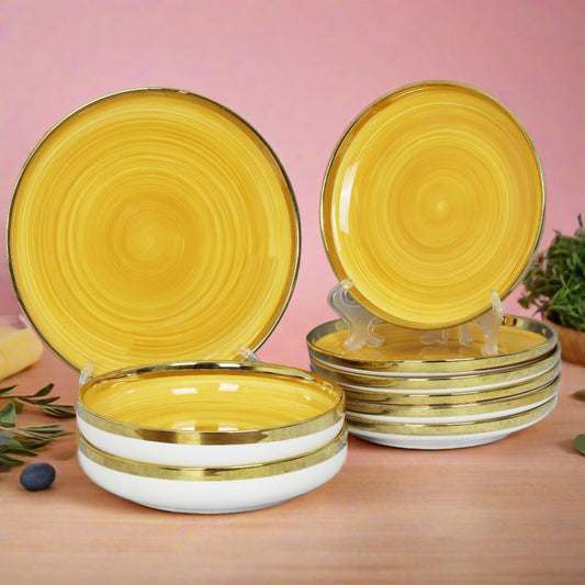 Personalized 9-piece ceramic dinner set - elevate dining with your unique touch