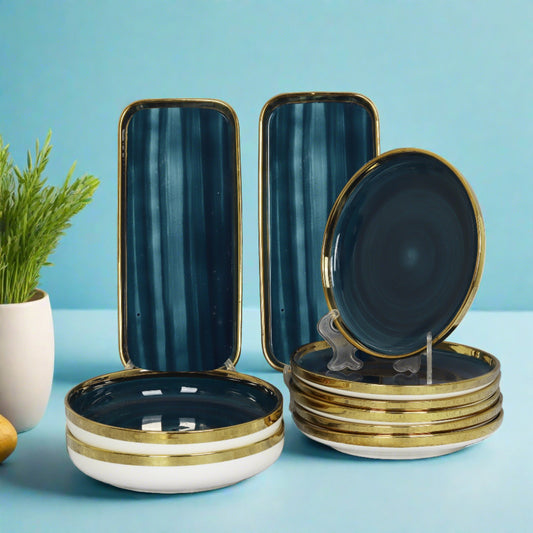 Personalized 10-piece ceramic dinner set - elevate dining with your unique touch