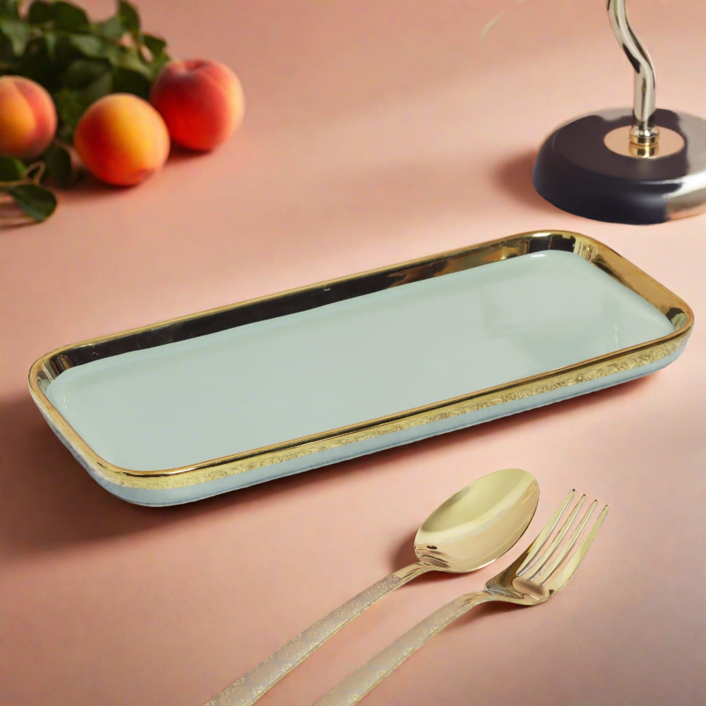 Ceramic set of 4 rice/salad plates and pasta bowls - elevate your dining experience with this stylish and versatile dinnerware collection