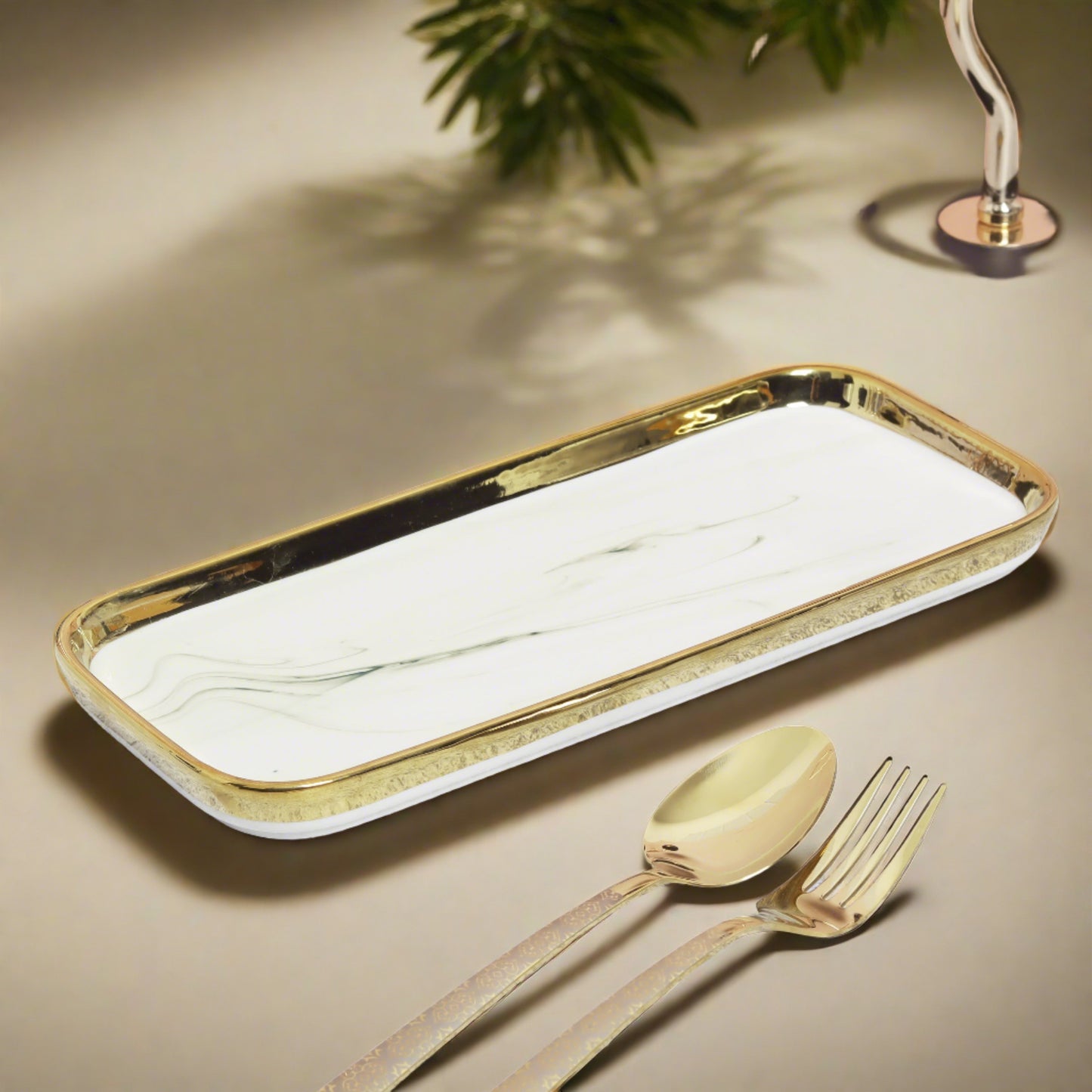 Ceramic set of 4 rice/salad plates and pasta bowls - elevate your dining experience with this stylish and versatile dinnerware collection