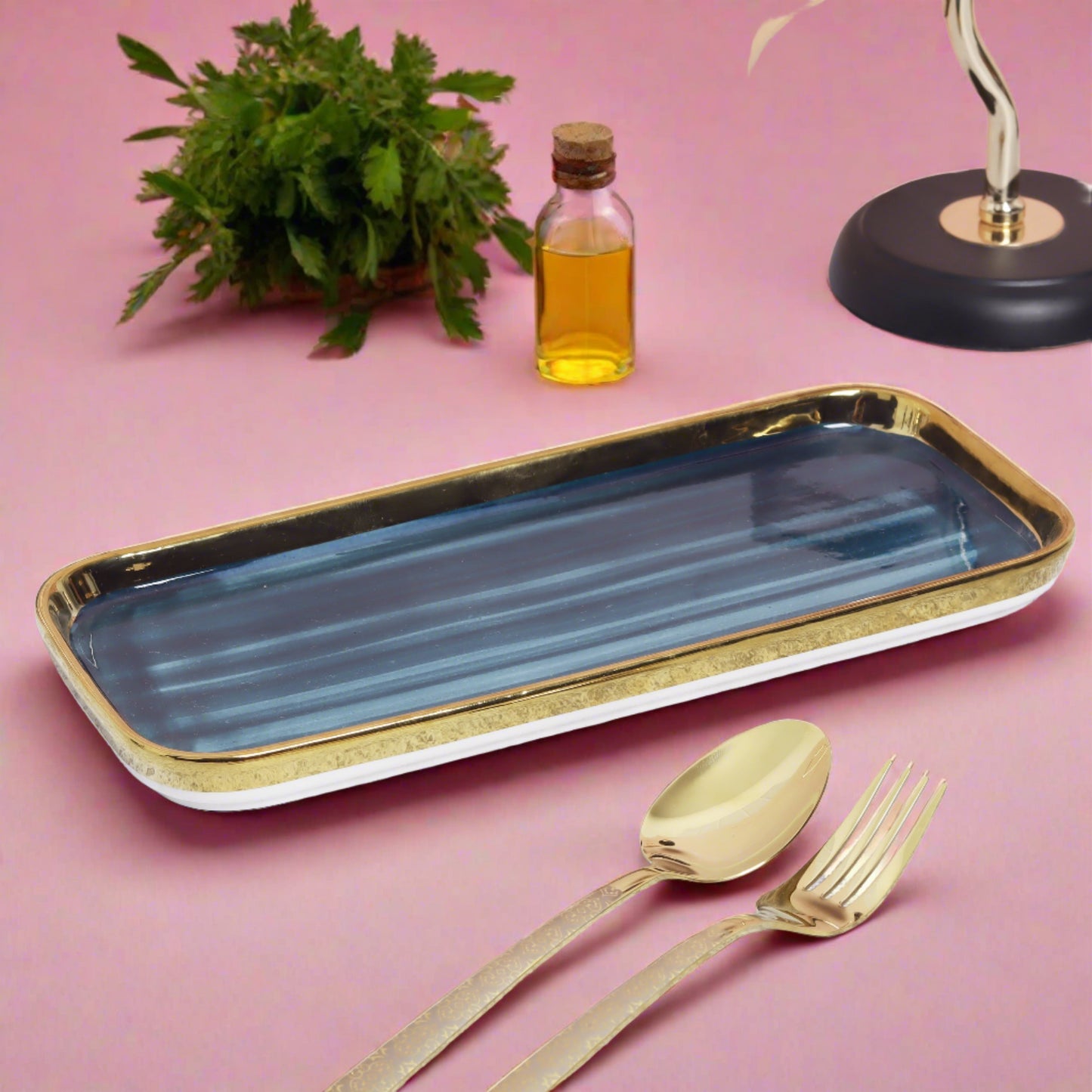 Ceramic set of 4 rice/salad plates and pasta bowls - elevate your dining experience with this stylish and versatile dinnerware collection