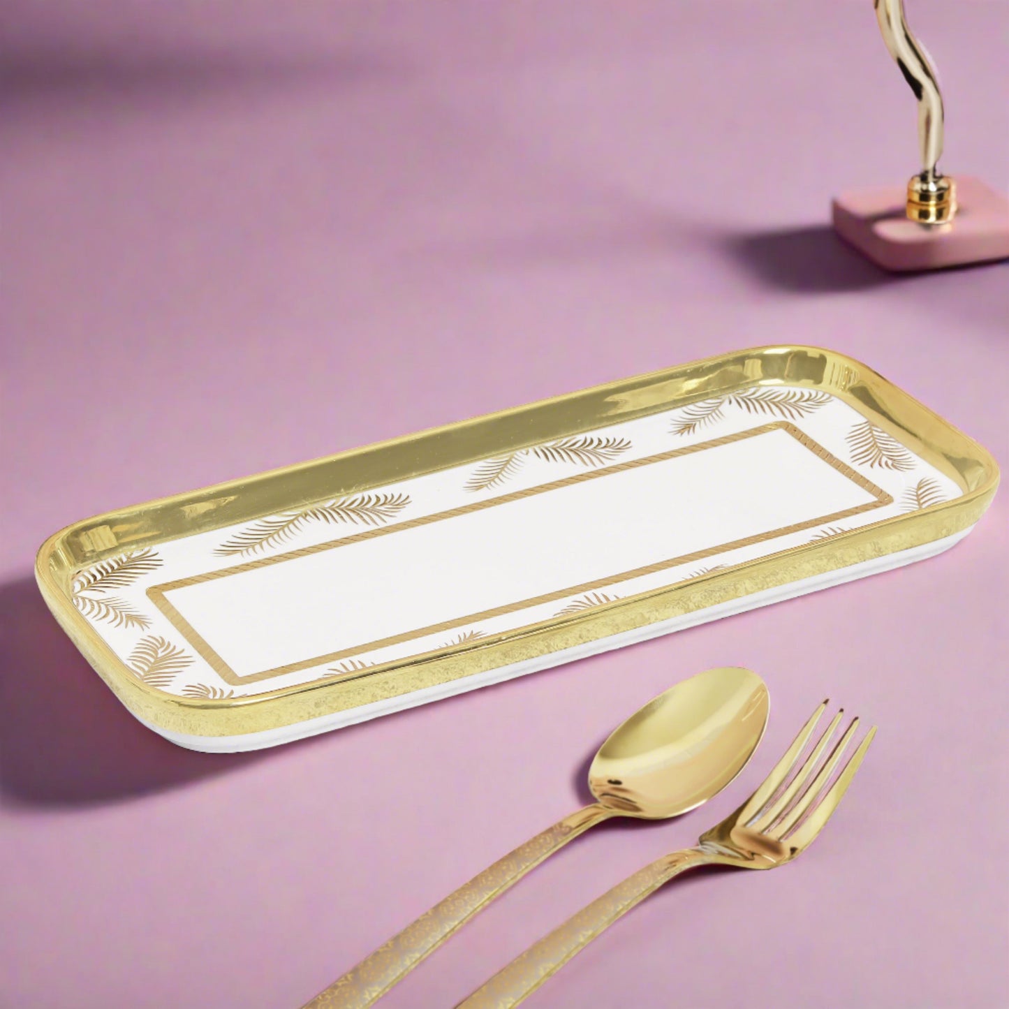 Pair of ceramic rice/salad plates - versatile and elegant tableware for two