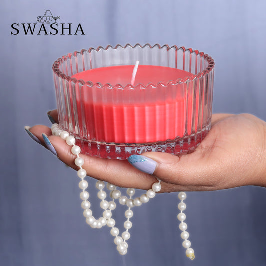 Strawberry Scented Candle With Lid swasha