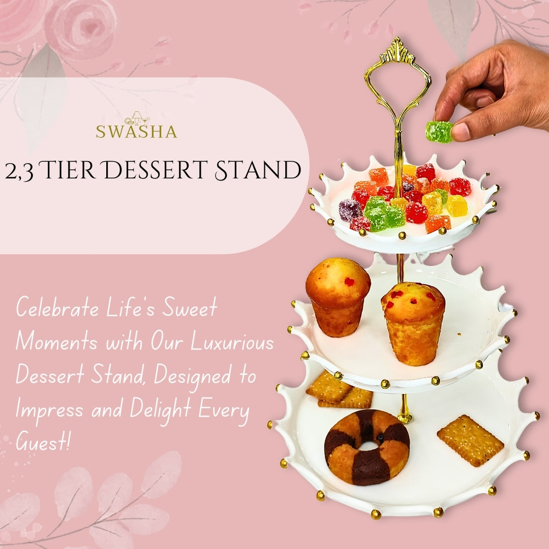 2, 3 tier dessert, cake stand