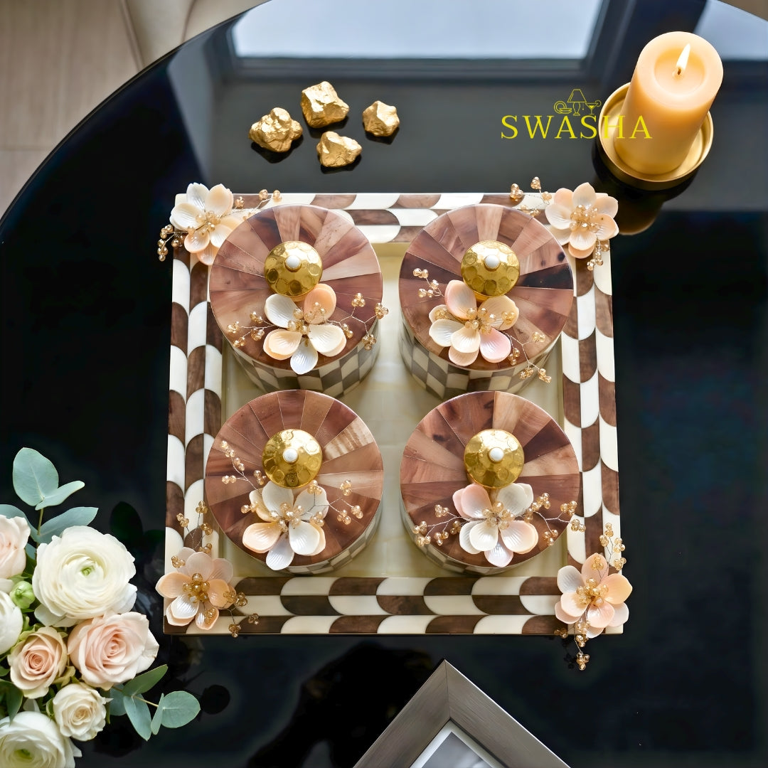 Decorative Resin Dry Fruits Jar Set – Swasha Home Décor