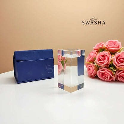 Tealight Crystal Candle Stand (Set of 2) – Elegant Home & Festive Décor