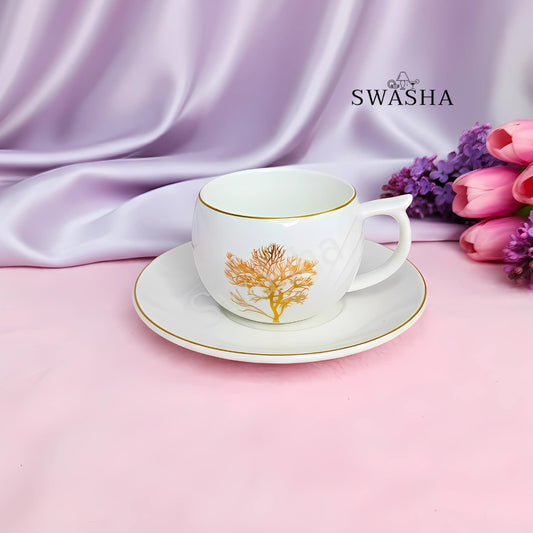 Ceramic Cup & Saucer Set