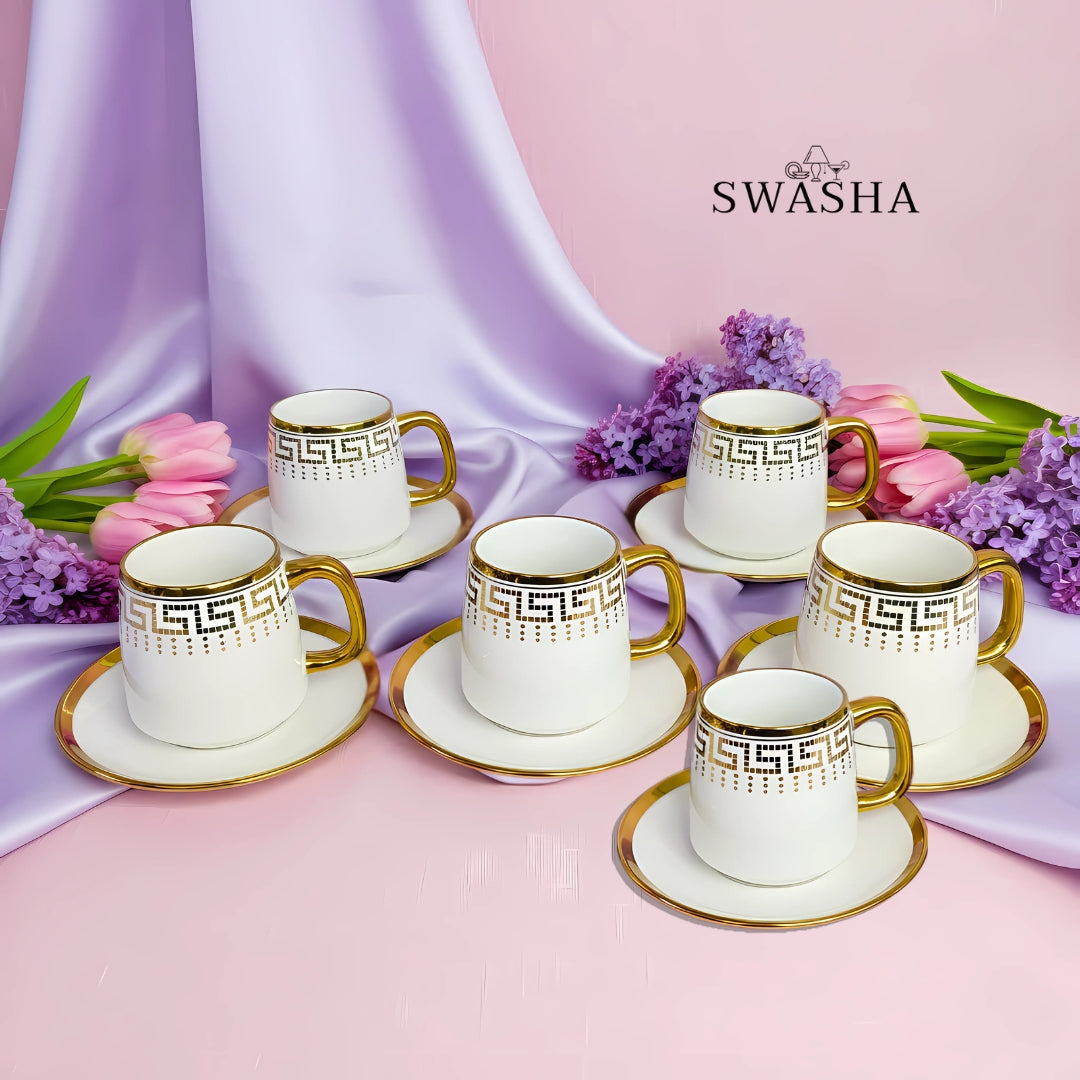 Swasha Premium Ceramic Cup & Saucer Set