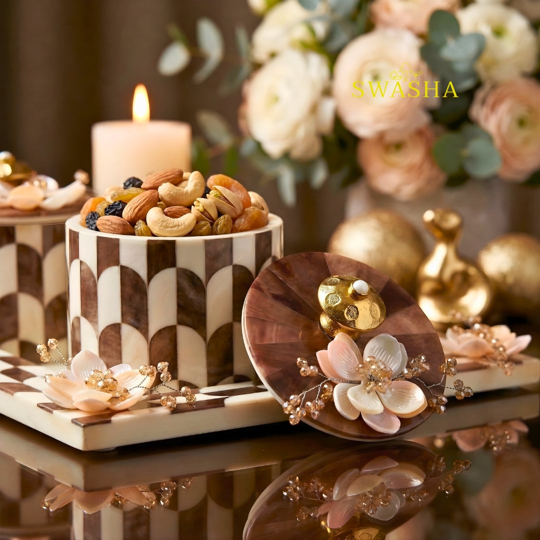 Decorative Resin Dry Fruits Jar Set – Swasha Home Décor