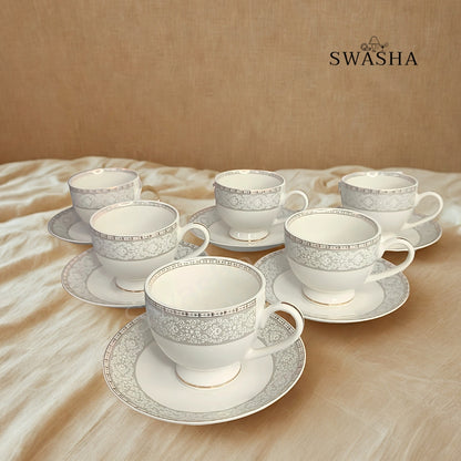 Swasha’s premium porcelain cup saucer set
