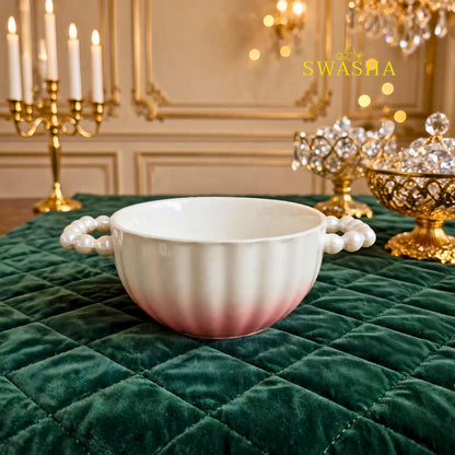 Pink Ombre Soup Set 14 Pcs | Crown Pot | Swasha