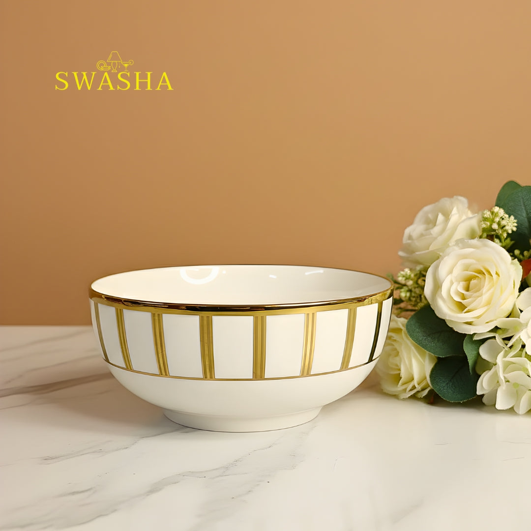 Swasha premium porcelain dinner set full plate quarter plate bowl