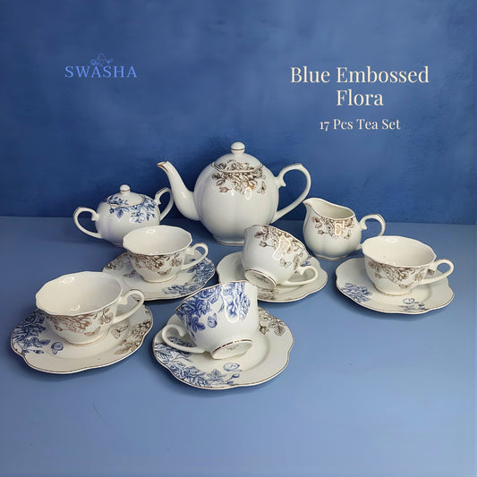 Porcelain Swasha Tea Set 17 Pcs