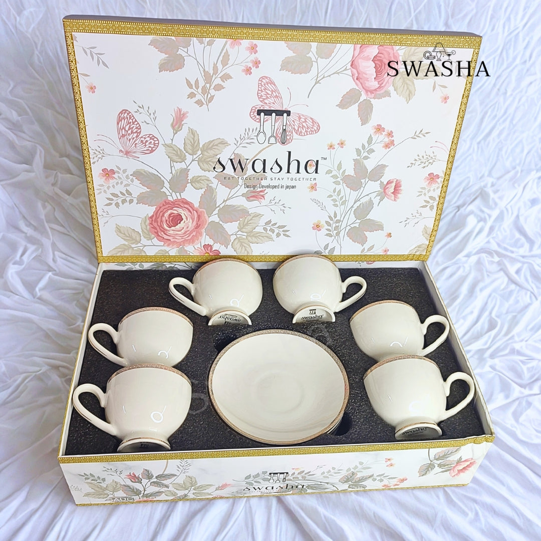 Designer Porcelain Cup Saucer Set
