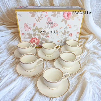 Designer Porcelain Cup Saucer Set