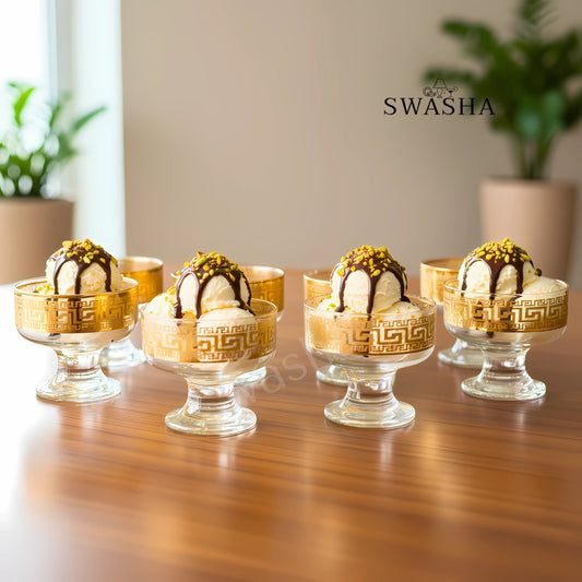Swasha Premium Dessert Cups – Set of 6 for Ice Cream & Sweets