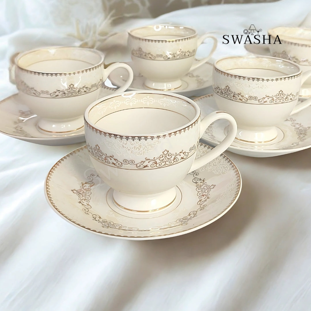 Swasha Premium Crockery Cup Saucer Set