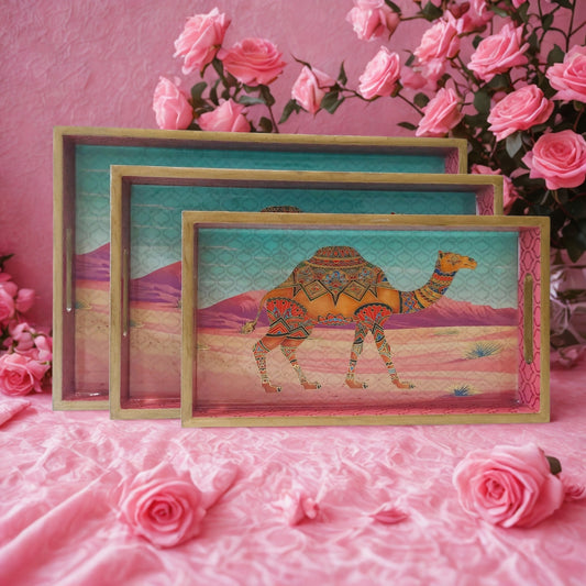 MDF Serving Tray Set of 3