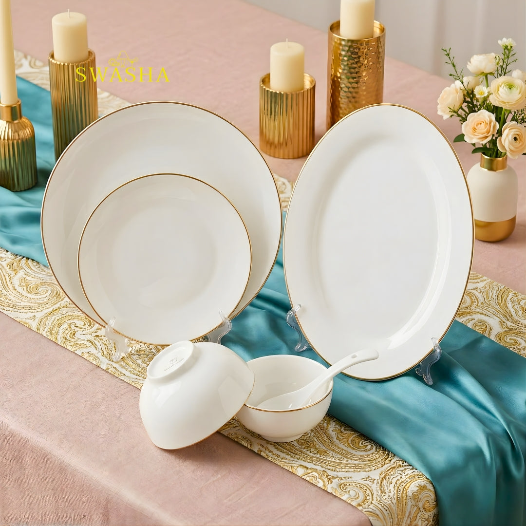 48 Pc Porcelain Dinner Set