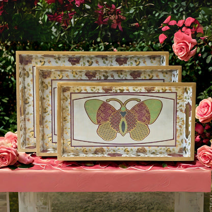 MDF Serving Tray Set of 3