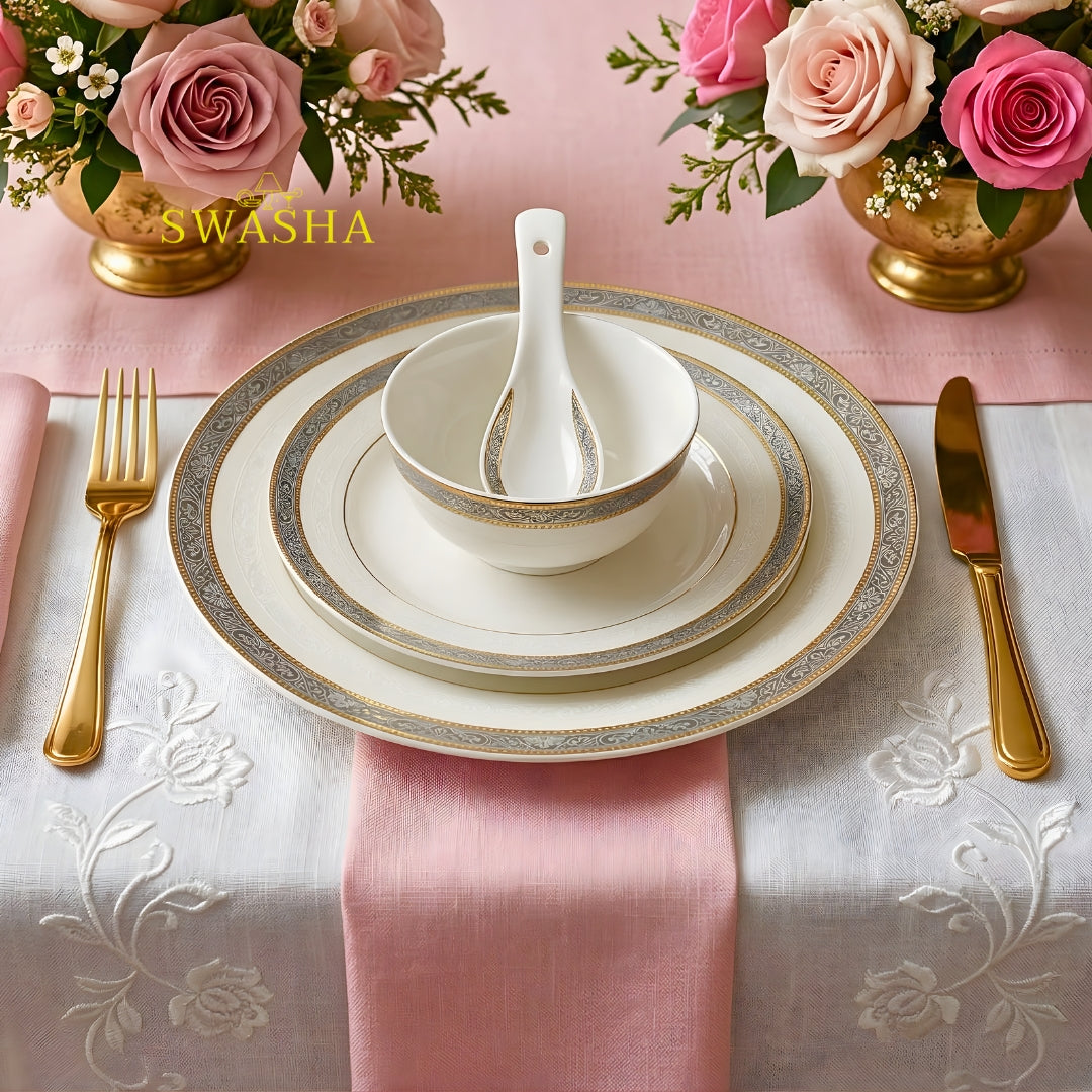 48 Pc Swasha Dinner Set for 6 