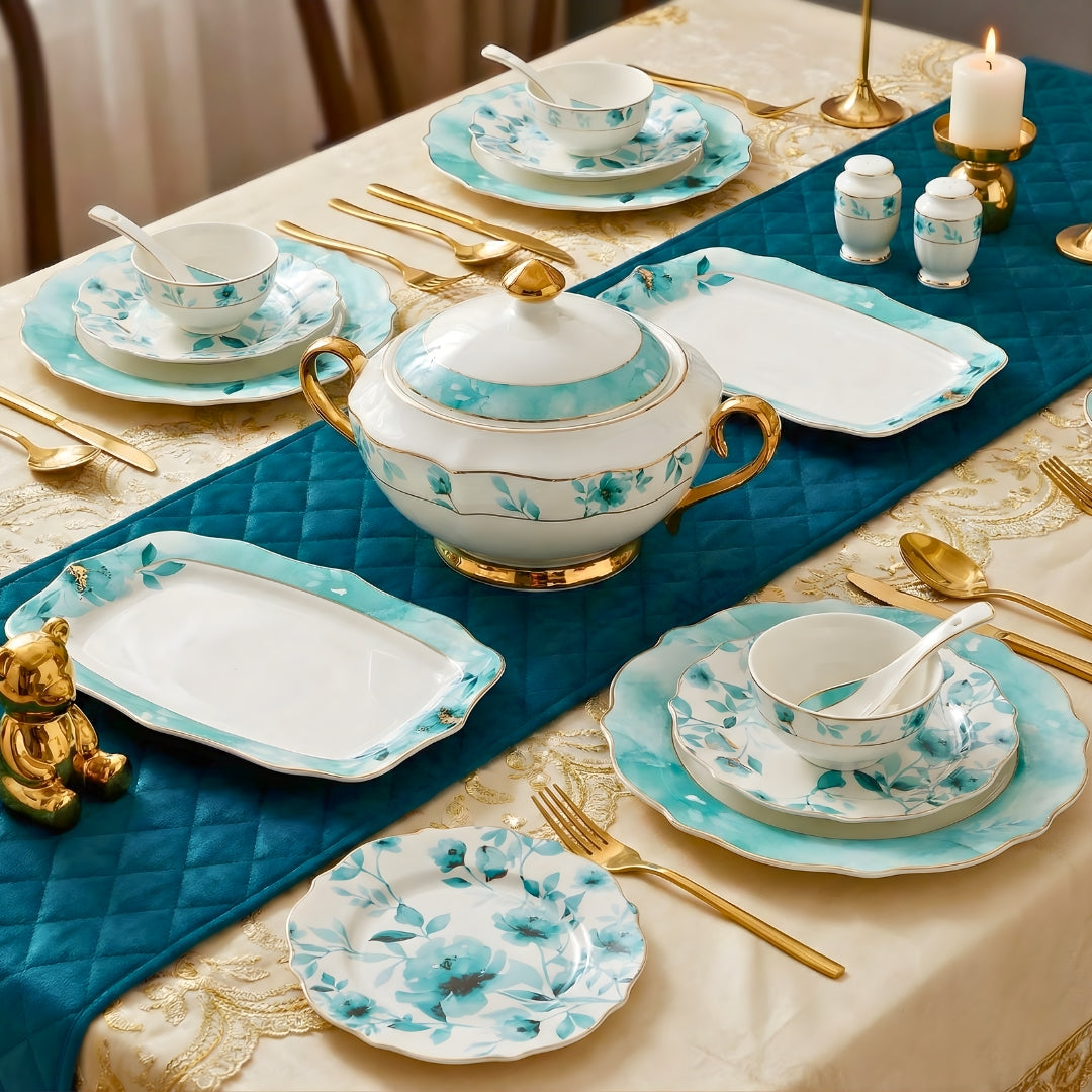 Swasha 51-Piece Dinner Set - Complete Dining Solution