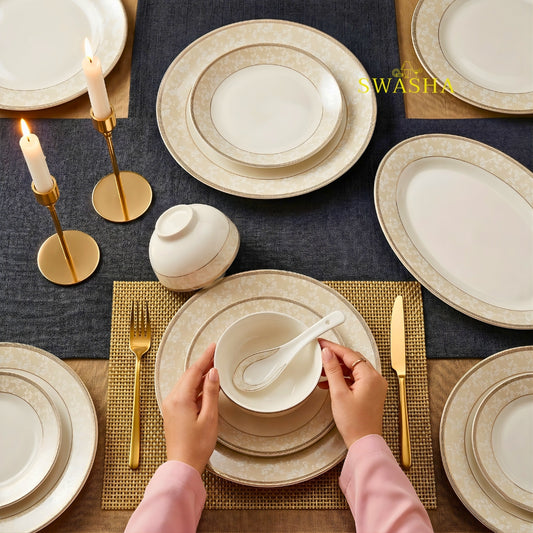 62 Pc Swasha Dinner Set for 8
